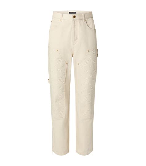 louis vuitton white jeans